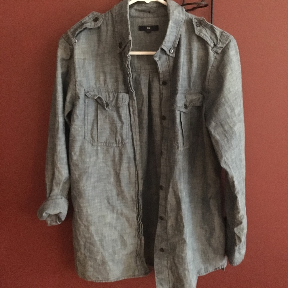 EUC Gap Denim Button-down shirt